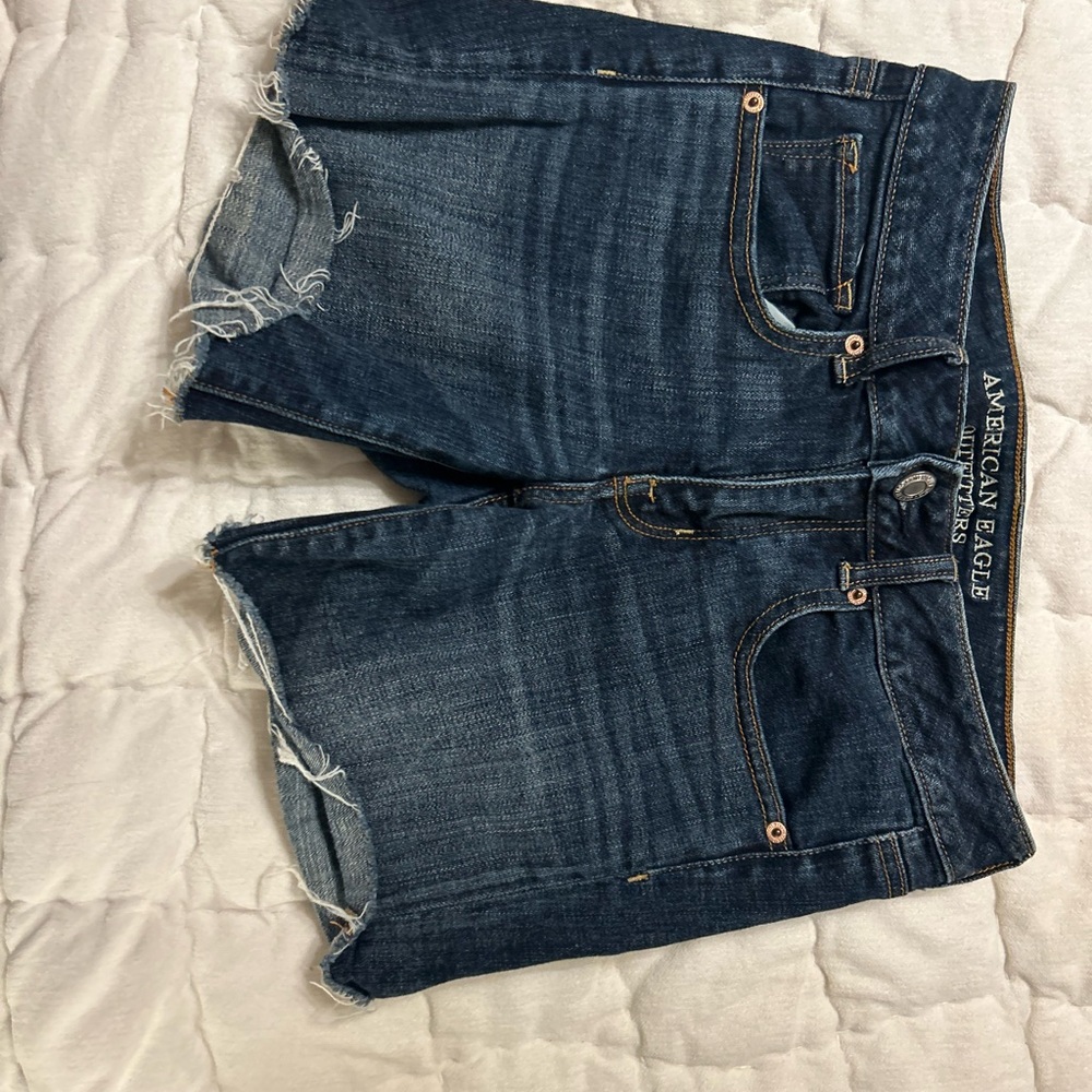 American Eagle Outfitters Dark Blue Jean Shorts